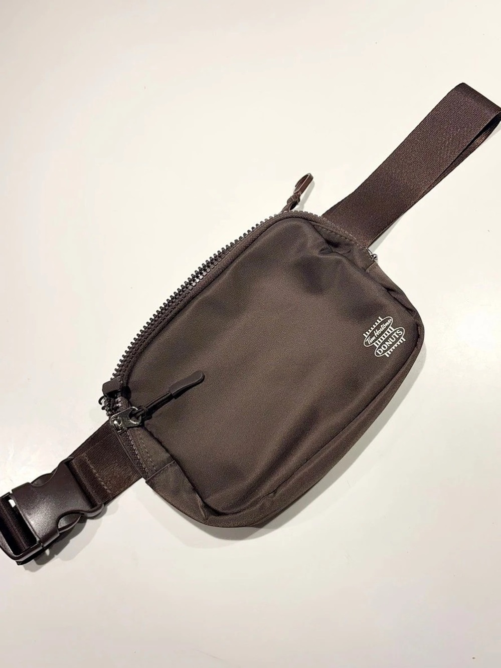 Tim Hortons Donuts Timbits Brown Belt Bag